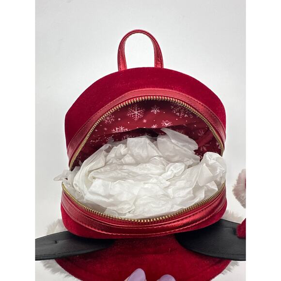Loungefly Disney Parks Santa Mickey Mouse Mini Backpack 2019 NWOT main image 5